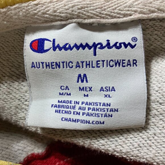 Denver University Pioneers Hockey Jersey Hoodie M Red Champion NCAA Sweatshirt - Picture 5 of 9